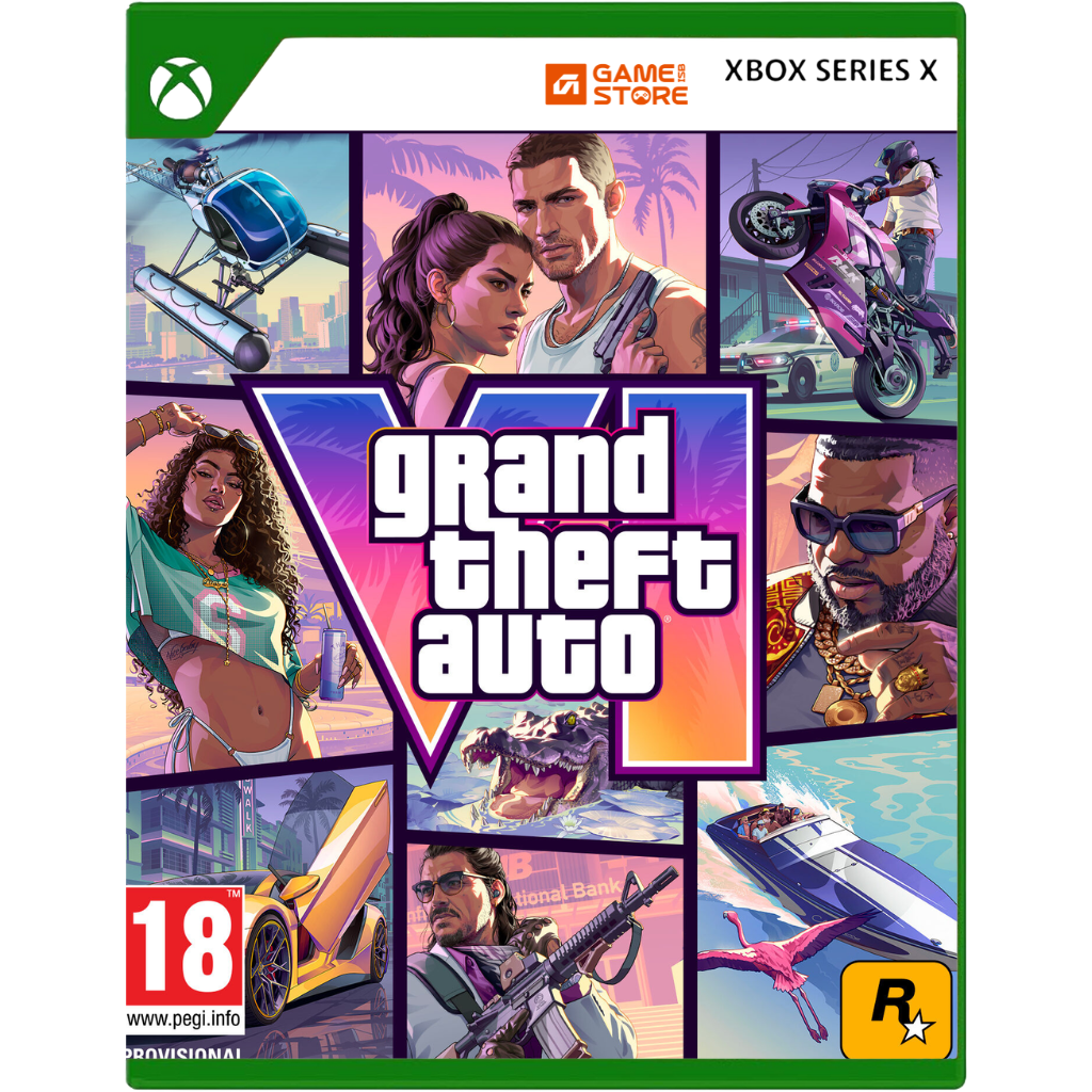Grand Theft Auto VI GTA 6 Xbox Series X game cover showing Vice City open world – GTA 6 price in Pakistan