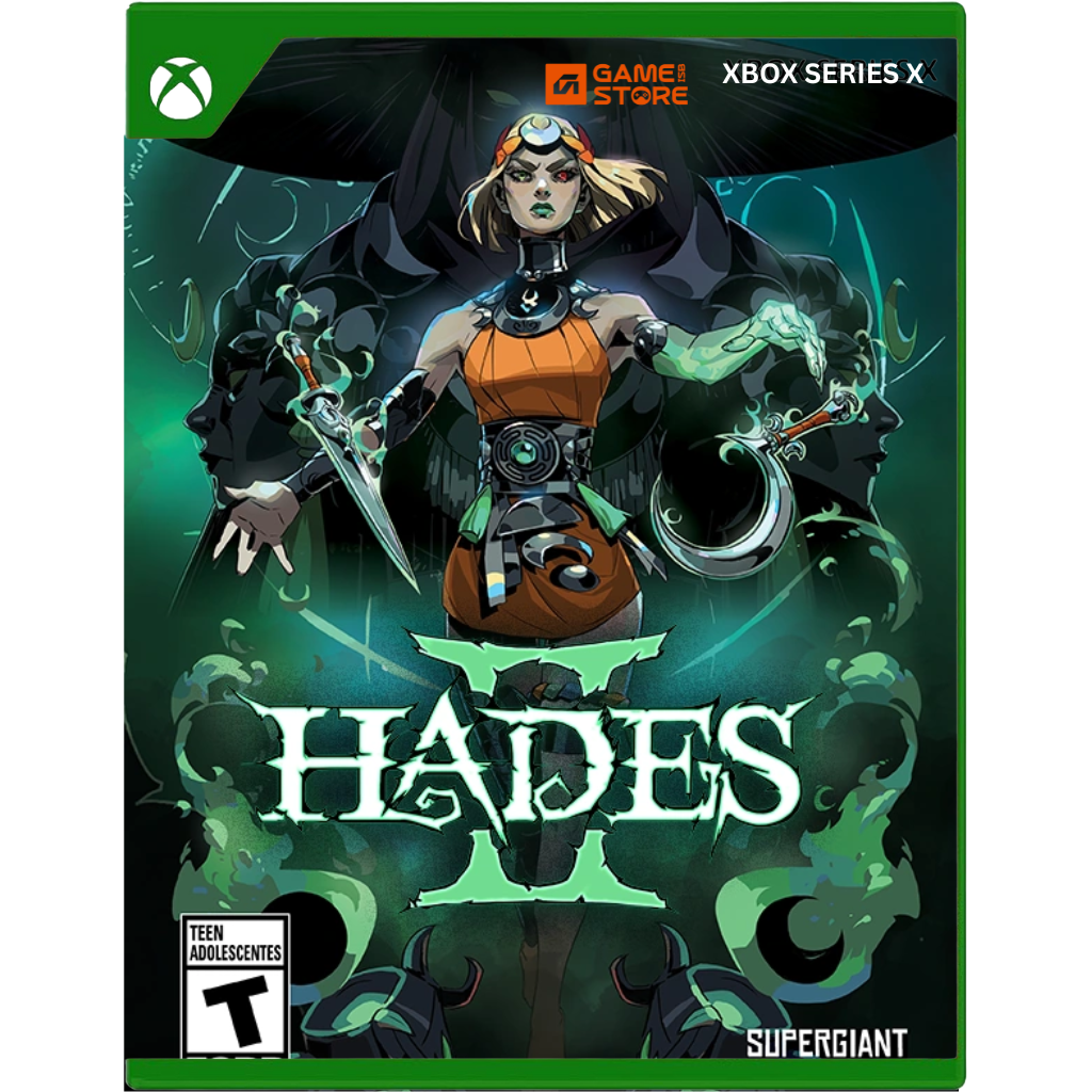 Hades II Xbox Series X game cover featuring Melinoe