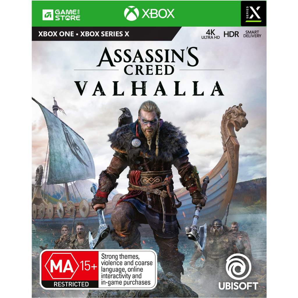 Assassin's Creed Valhalla used Xbox One Xbox Series X game case cover