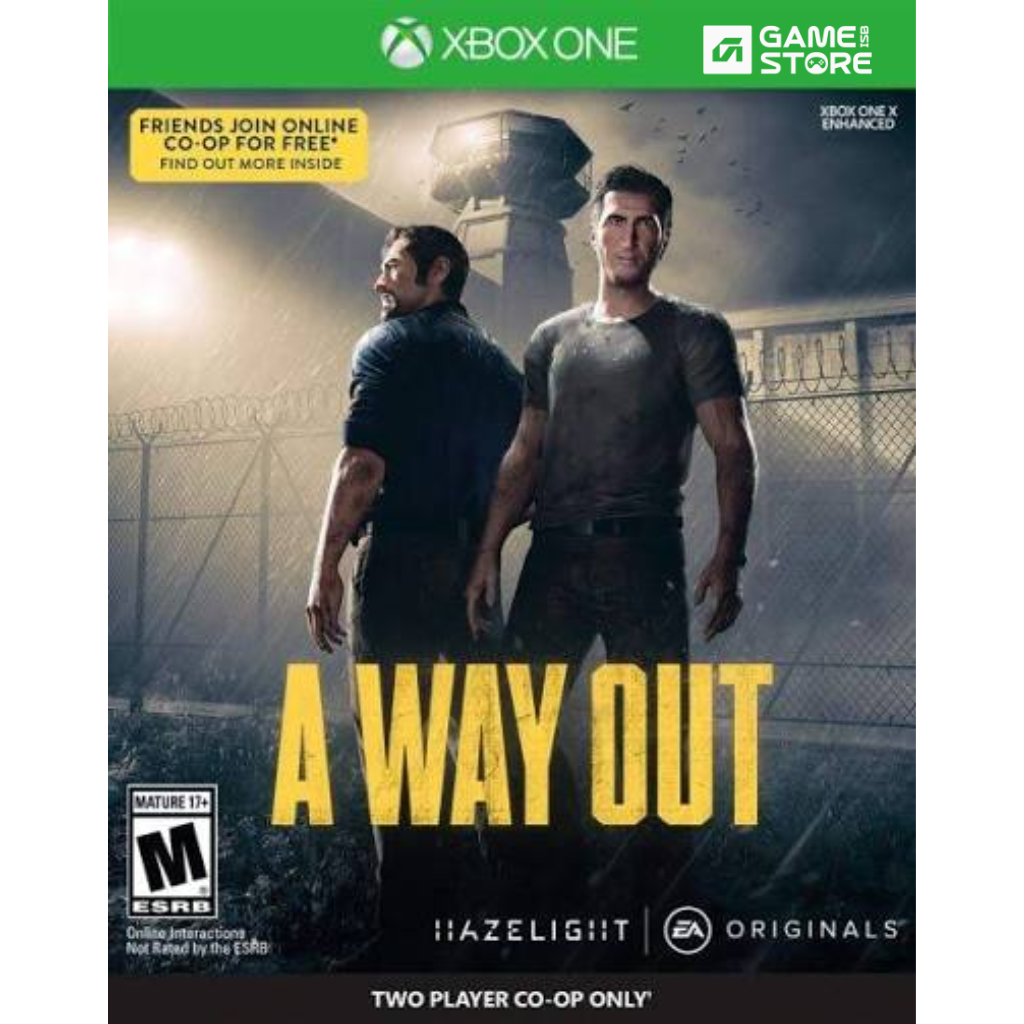 A Way Out Xbox One game disc front cover