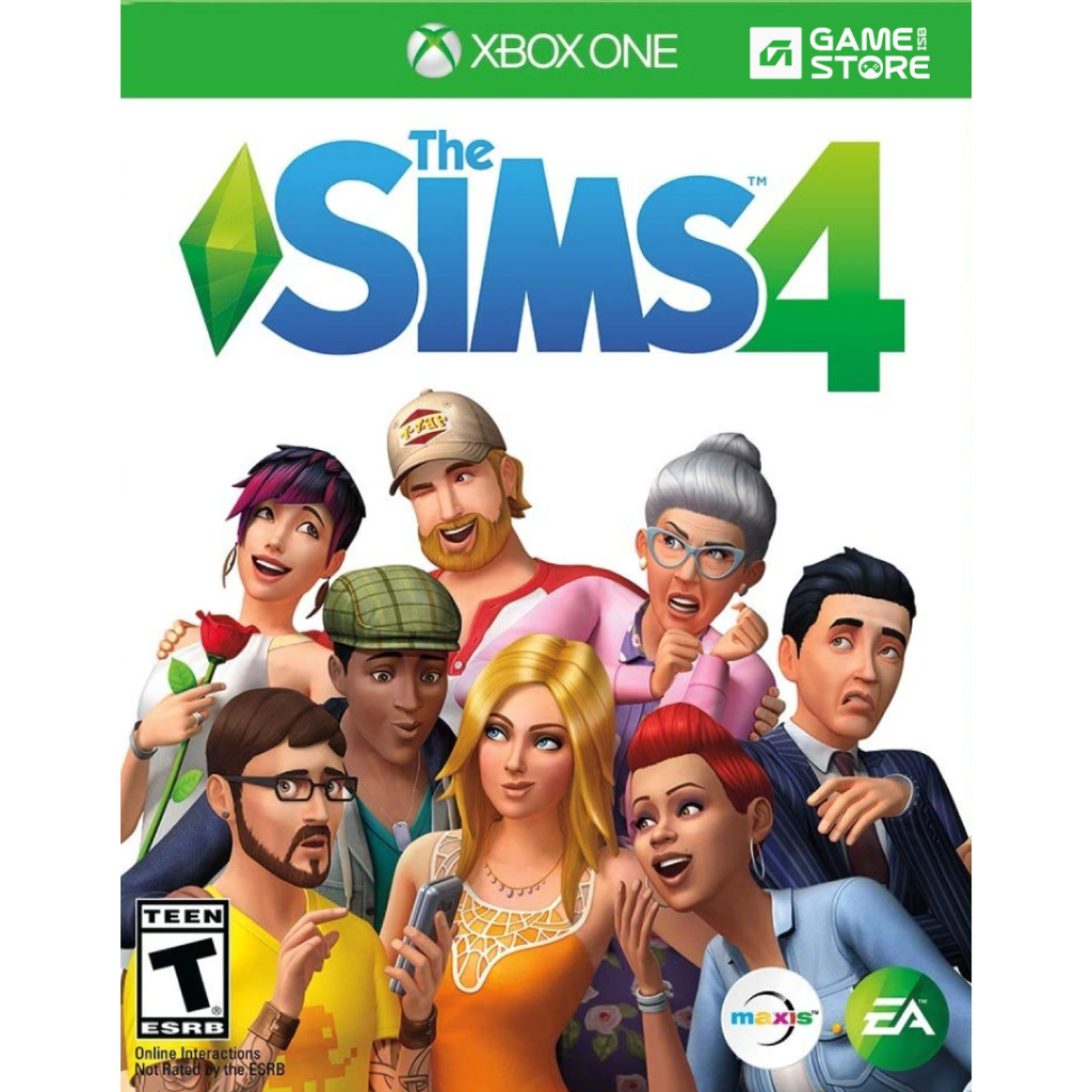 The Sims 4 Xbox One game disc front cover