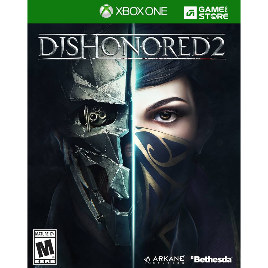 Dishonored 2 Xbox One Standard Edition game case Arkane Bethesda Pakistan