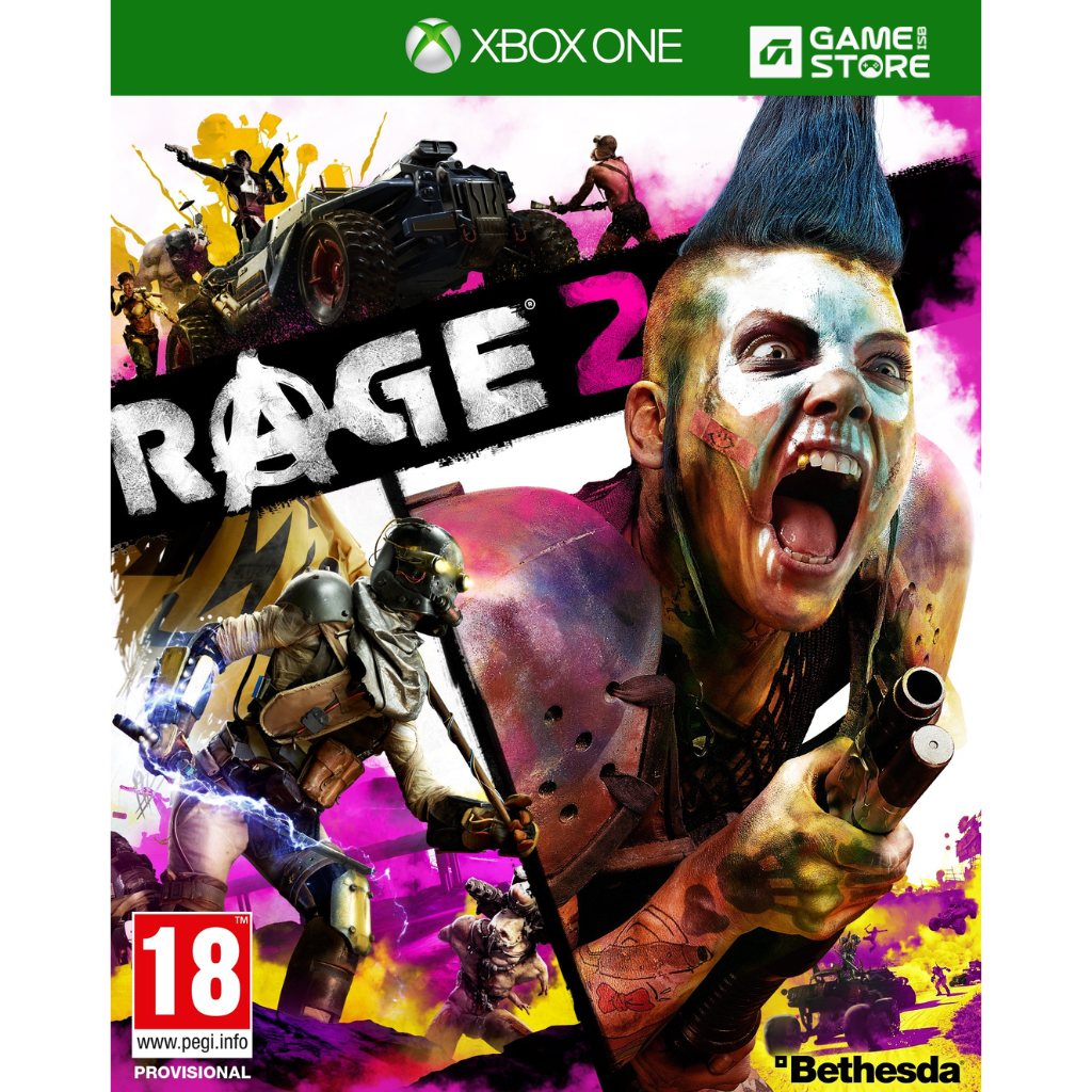 Rage 2 Xbox One game case used copy front cover