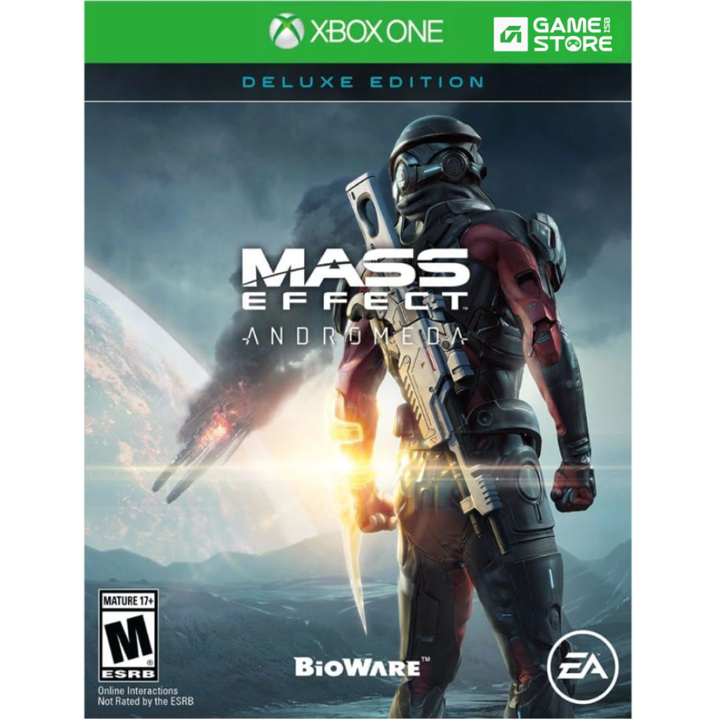 Mass Effect Andromeda Deluxe Edition Xbox One game case – best open world games Xbox One