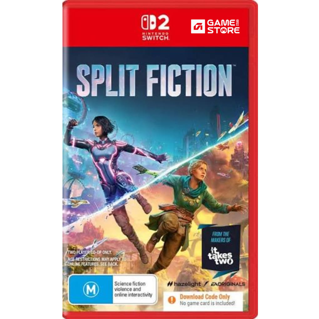 Split Fiction Switch 2 cover art with Mio and Zoe, Nintendo Switch 2 games in Pakistan