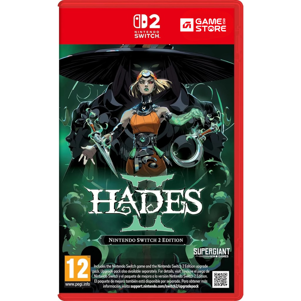 Hades II Nintendo Switch 2 game cover featuring Melinoe artwork