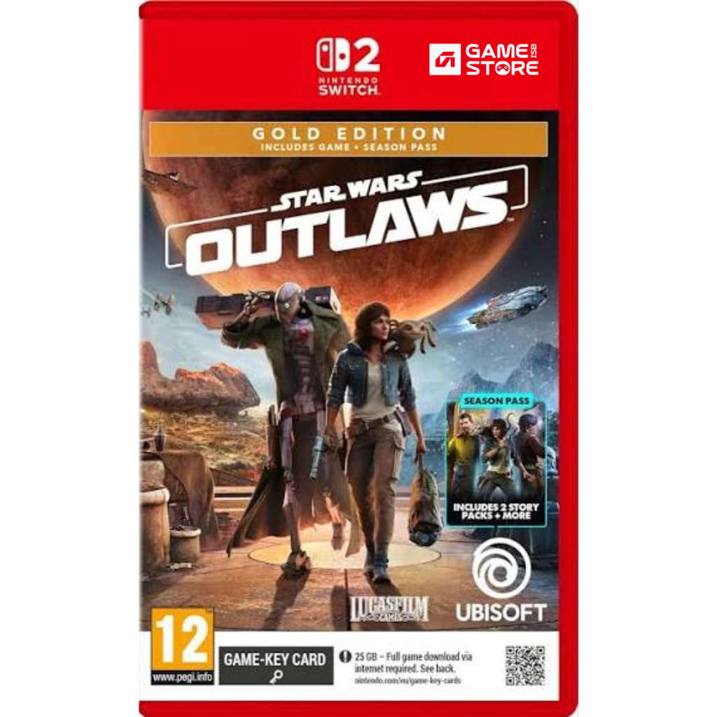 Star Wars Outlaws Nintendo Switch 2 game cover, adventure game price in Pakistan at Games E-Store