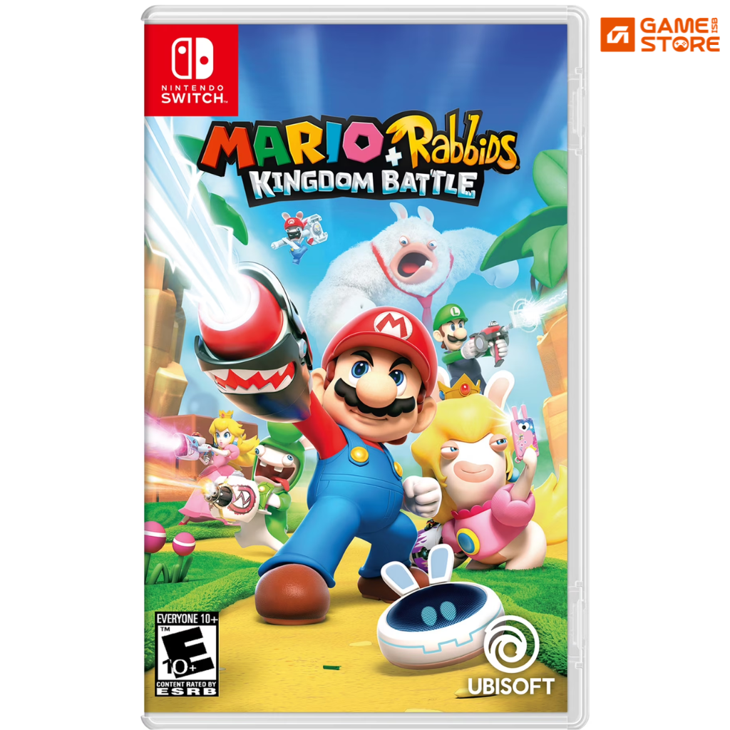 Mario Plus Rabbids Kingdom Battle Nintendo Switch game case front cover