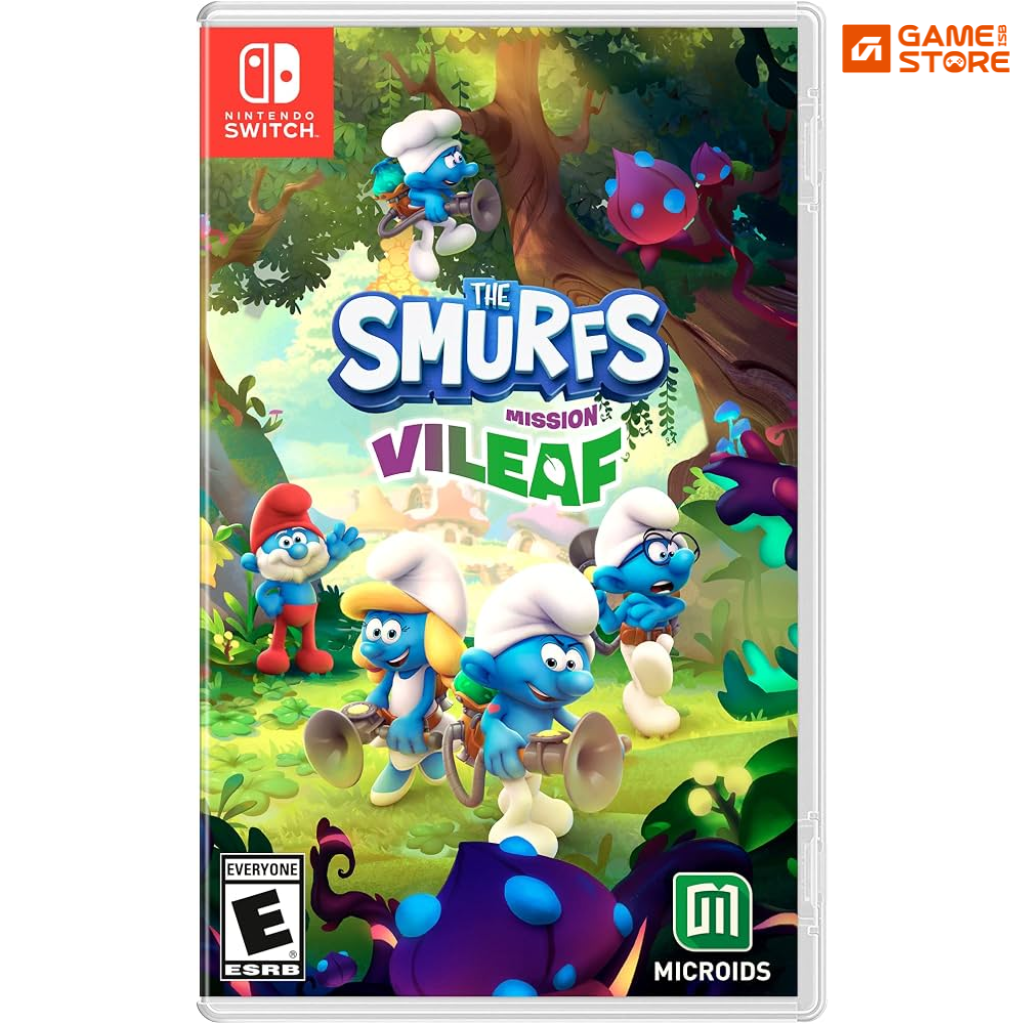 Smurfs Mission Vileaf Collector Edition Nintendo Switch disc view