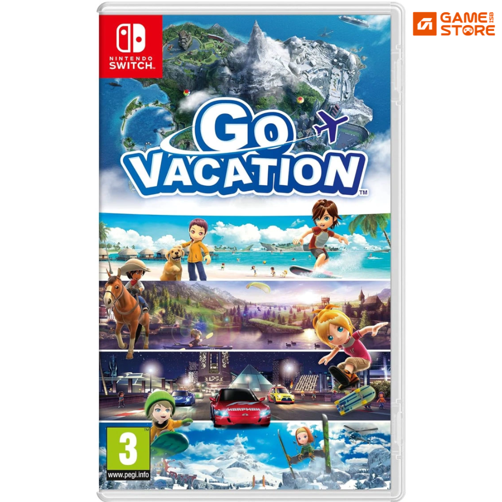 Go Vacation Nintendo Switch cartridge front cover