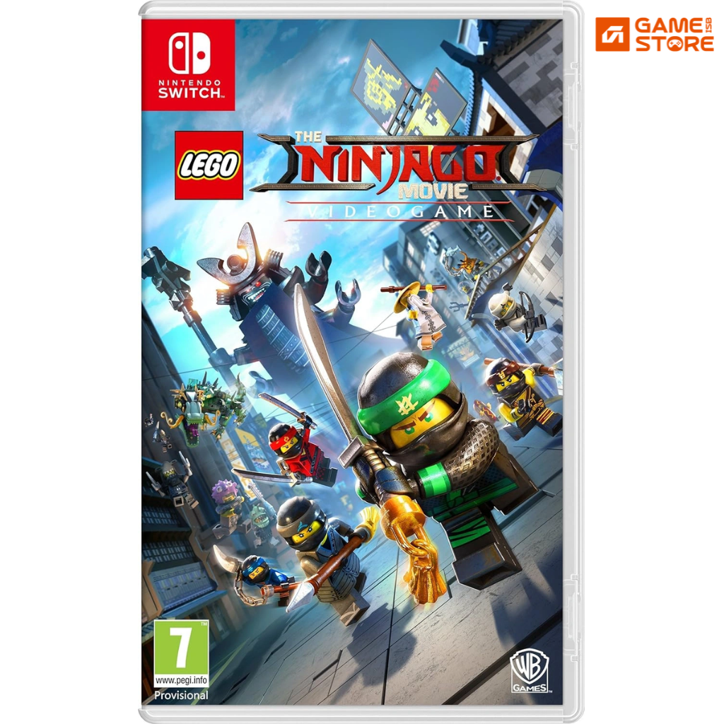 LEGO Ninjago Movie Game Switch front cover Lloyd Jay Kai Cole Zane Nya Master Wu
