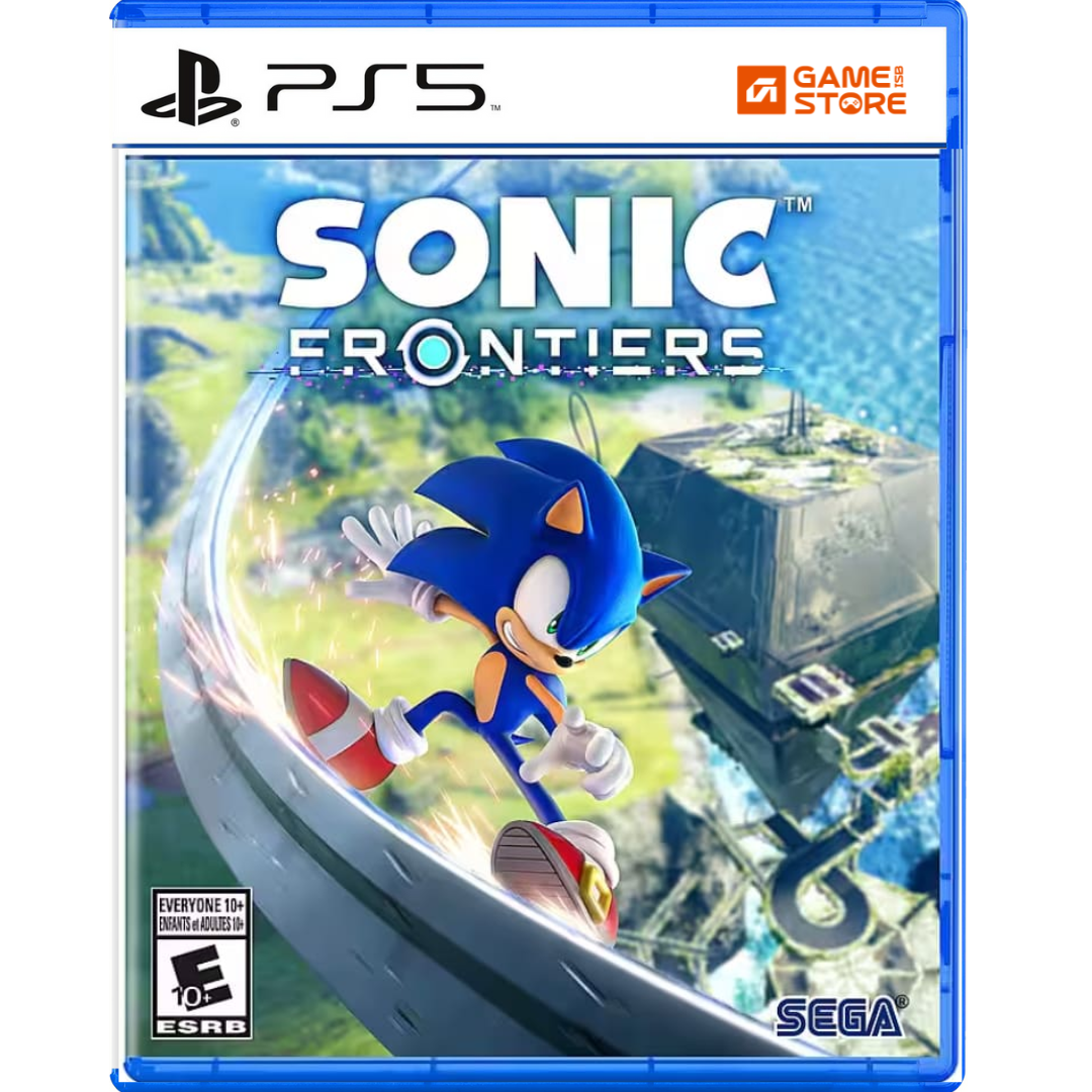 Sonic Frontiers PS5 game cover showing Sonic running across Starfall Islands – open-world Sonic adventure game at best PS5 games price in Pakistan