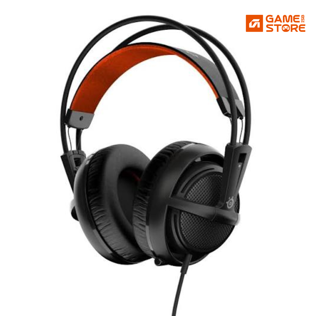 SteelSeries Siberia 200 black wired gaming headset with suspension headband