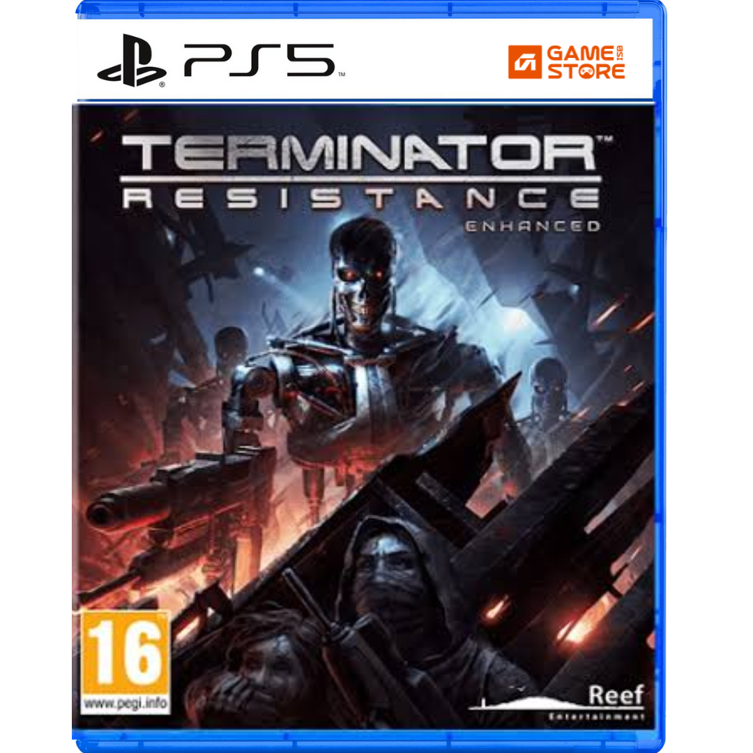 Terminator Resistance Enhanced PS5 digital game cover showing Terminator Resistance Game shooter action game