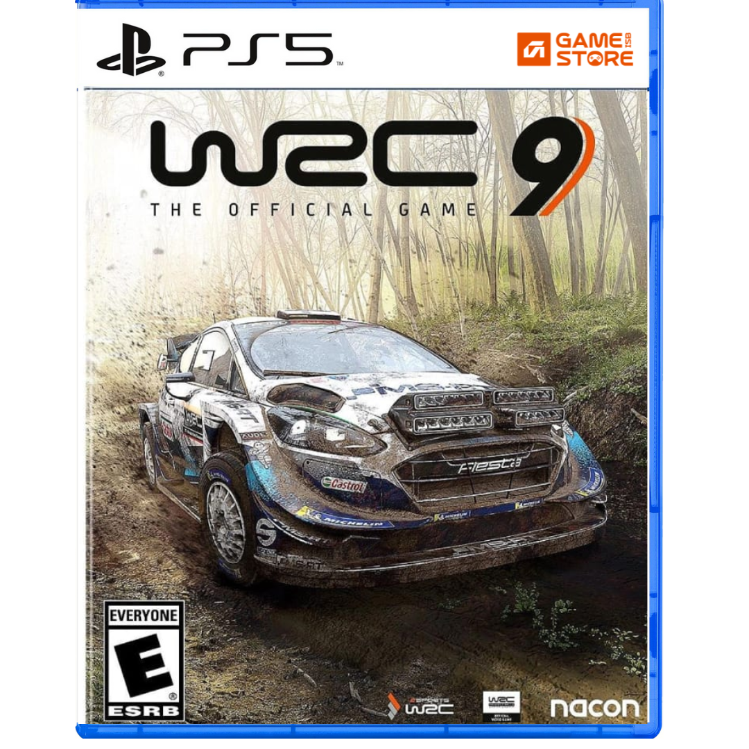 WRC 9 PS5 game box front cover