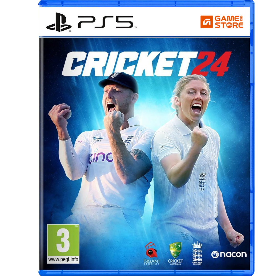 1. Cricket 24 PS5 game cover the official game of the Ashes PlayStation 5