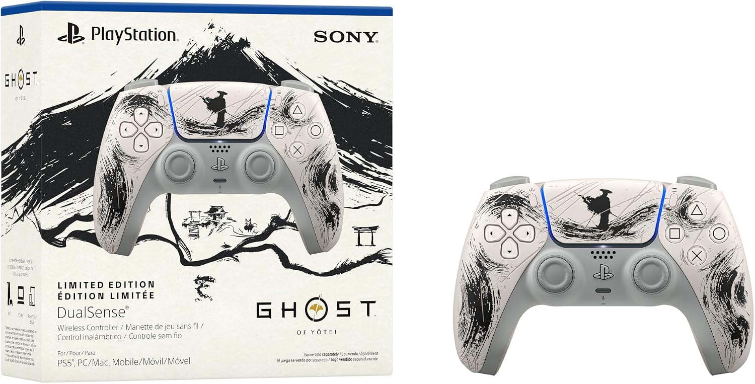 PlayStation DualSense Wireless Controller - Ghost of Yotei Black Limited Edition