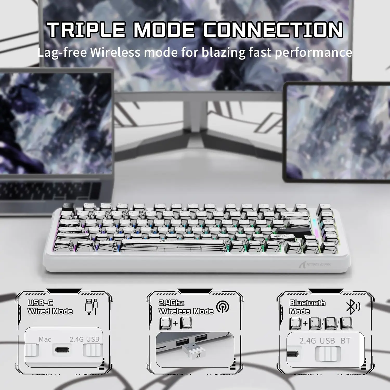 X82PRO HE Wireless Gaming Keyboard
