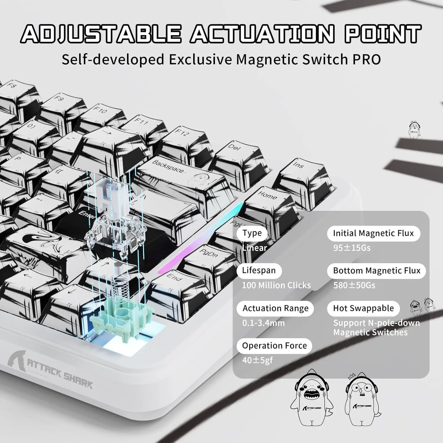 X82PRO HE Wireless Gaming Keyboard