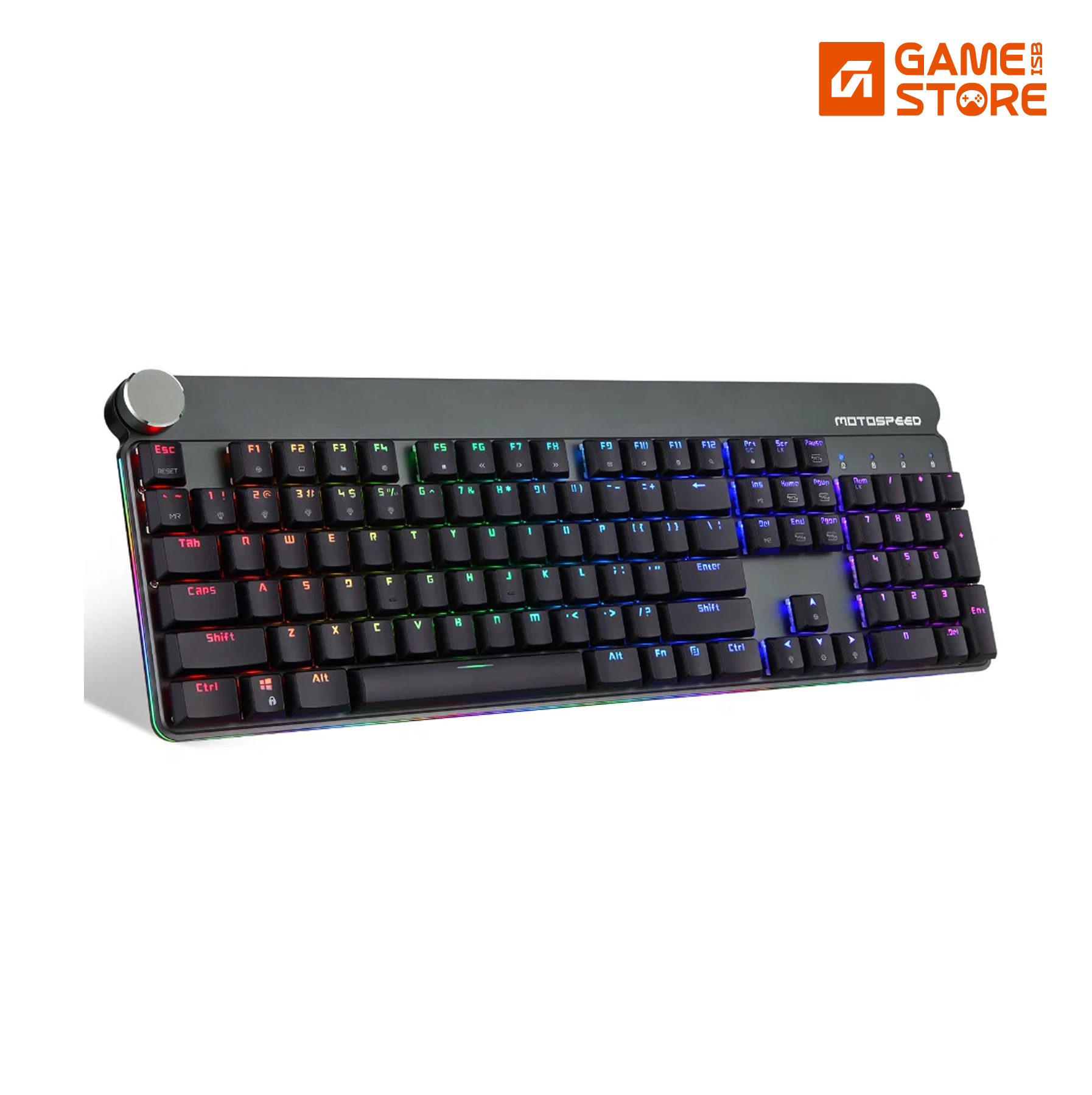 Motospeed GK81 Wireless Mechanical Keyboard – Ultra Thin, 104 Keys, USB/Type-C