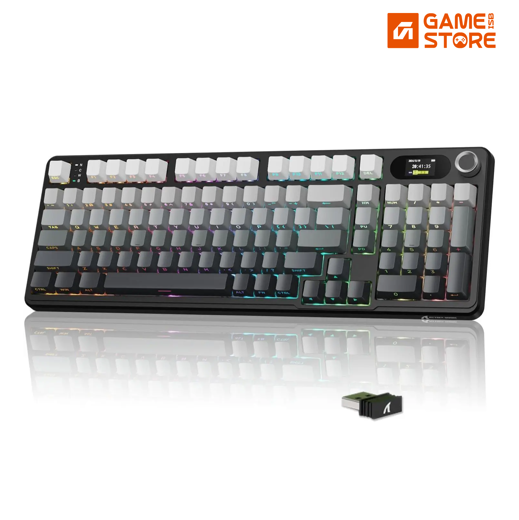 ATTACK SHARK X98Pro Wireless Mechanical RGB Gaming Keyboard (Linear Blueberry Switches) Moonlight