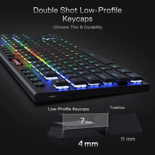 Redragon K621 HORUS TKL RGB Wireless Mechanical Gaming Keyboard (Black)