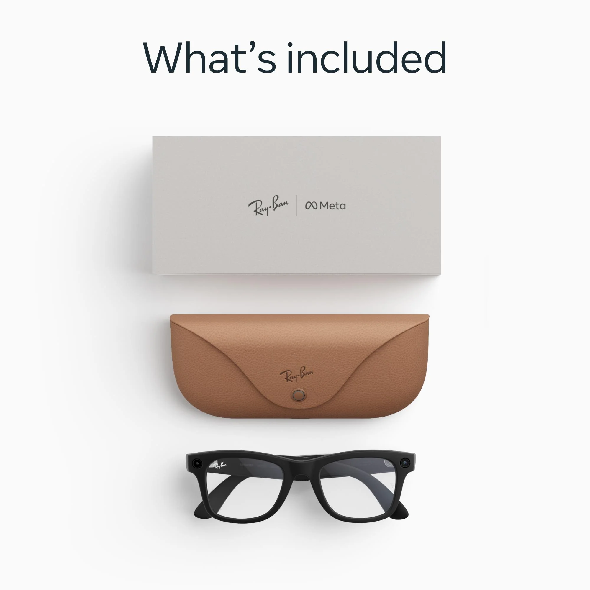 Ray-Ban | Meta Wayfarer Gen 2 AI Glasses (Matte Black/Clear)