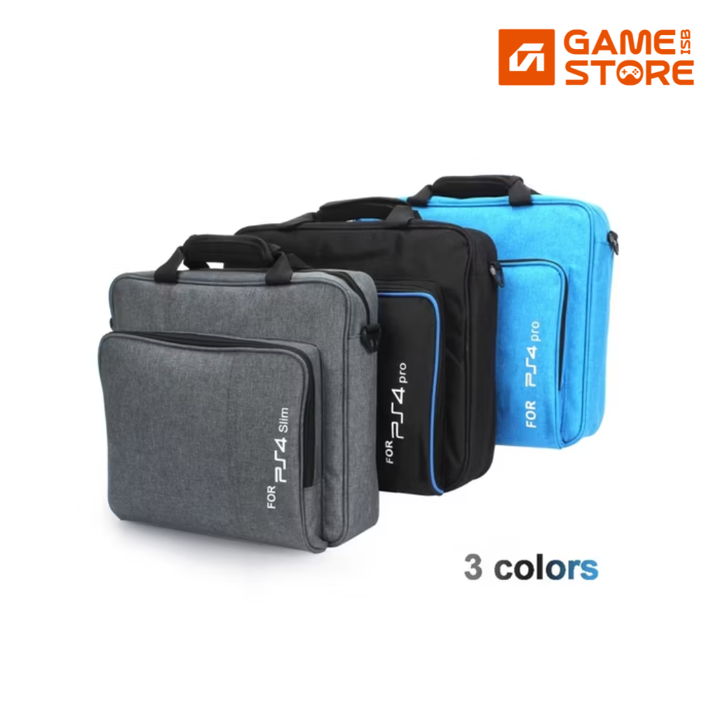 PS4 Slim travel case with padded interior for console and controllers