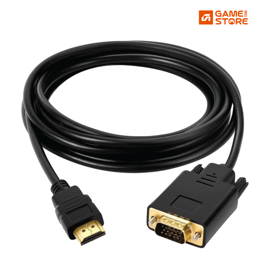 HDMI to VGA Cable 6FT front view black