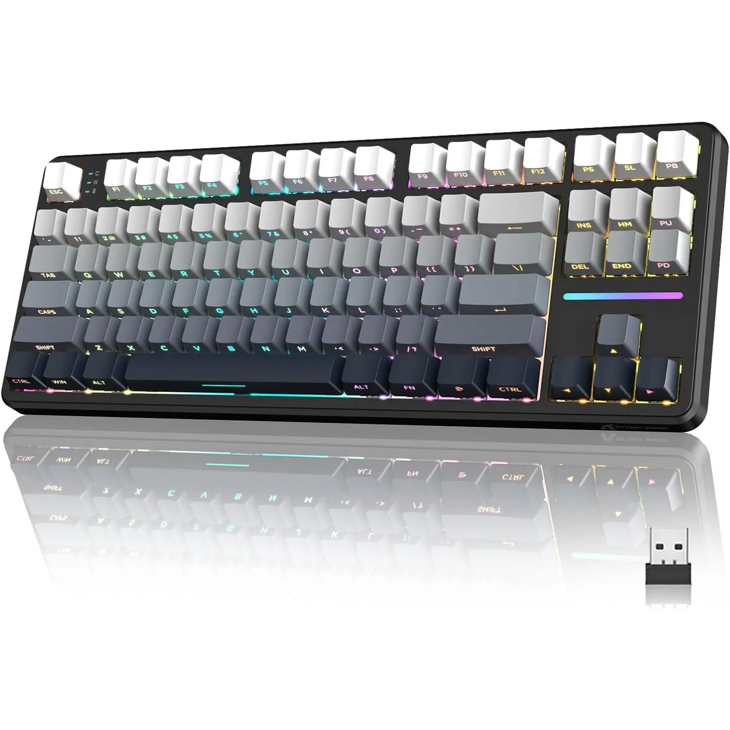  RGB backlighting on Attack Shark X87 gaming keyboard price in Pakistan