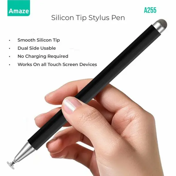 Amaze A255 Twin Tip Universal Stylus Pen – Black – BIS