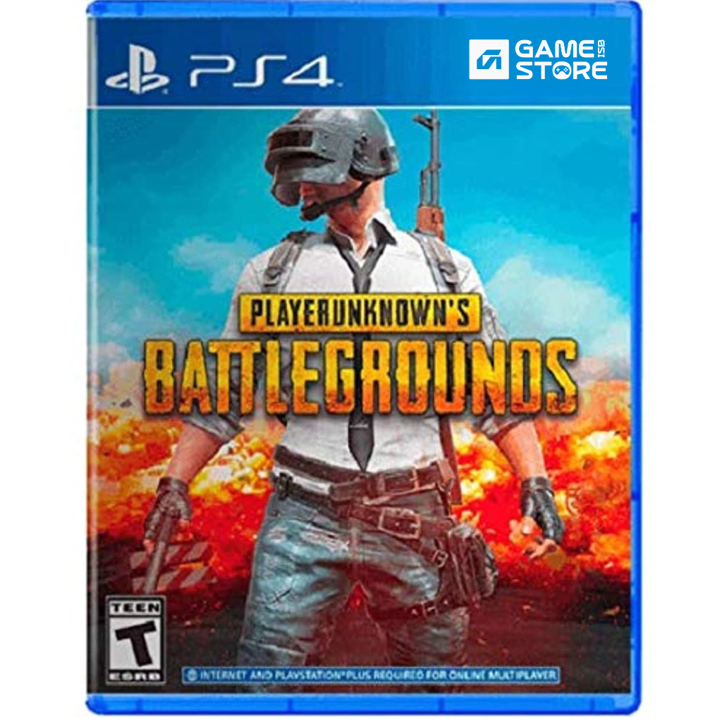 PUBG PlayStation 4 game disc cover, battle royale shooter