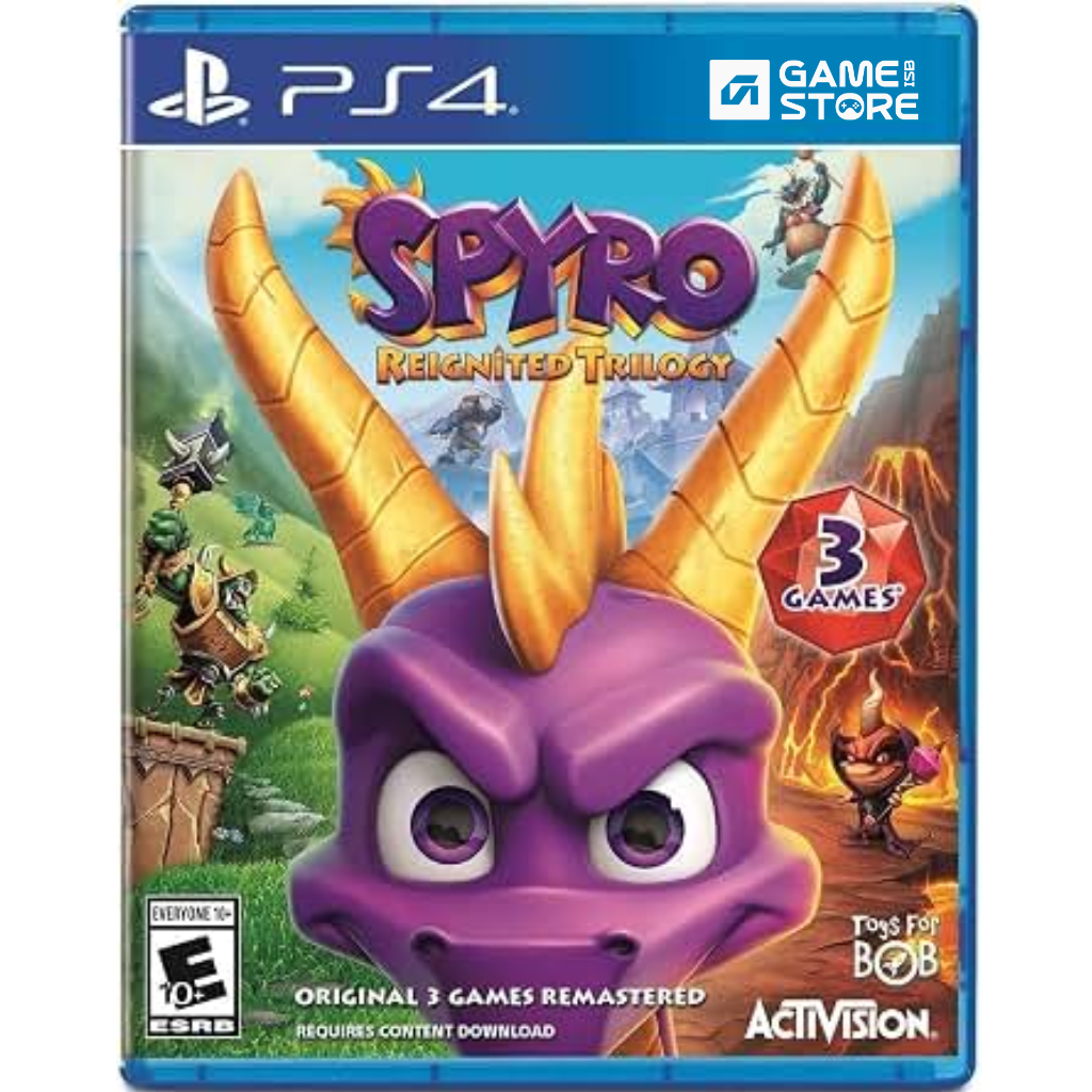 Spyro Reignited Trilogy PS4 game cover art