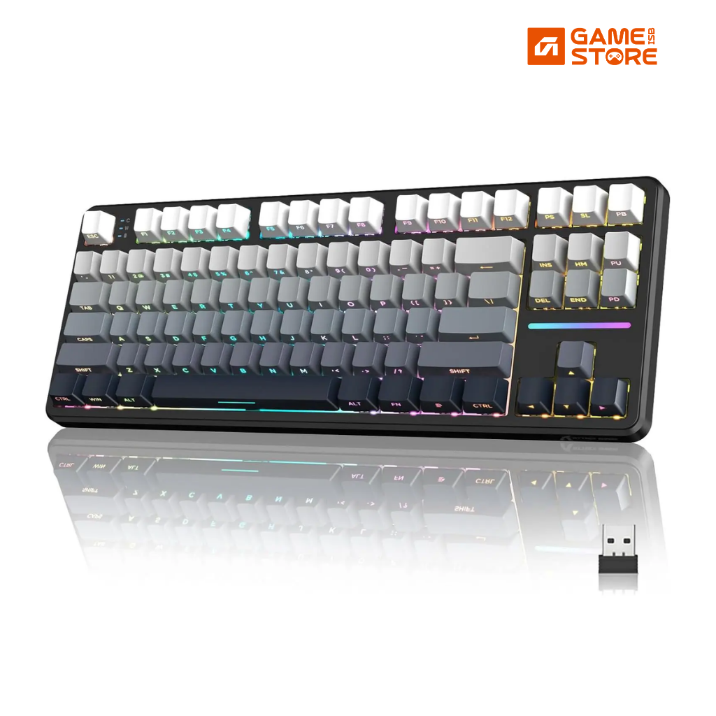 RGB backlighting on Attack Shark X87 gaming keyboard price in Pakistan