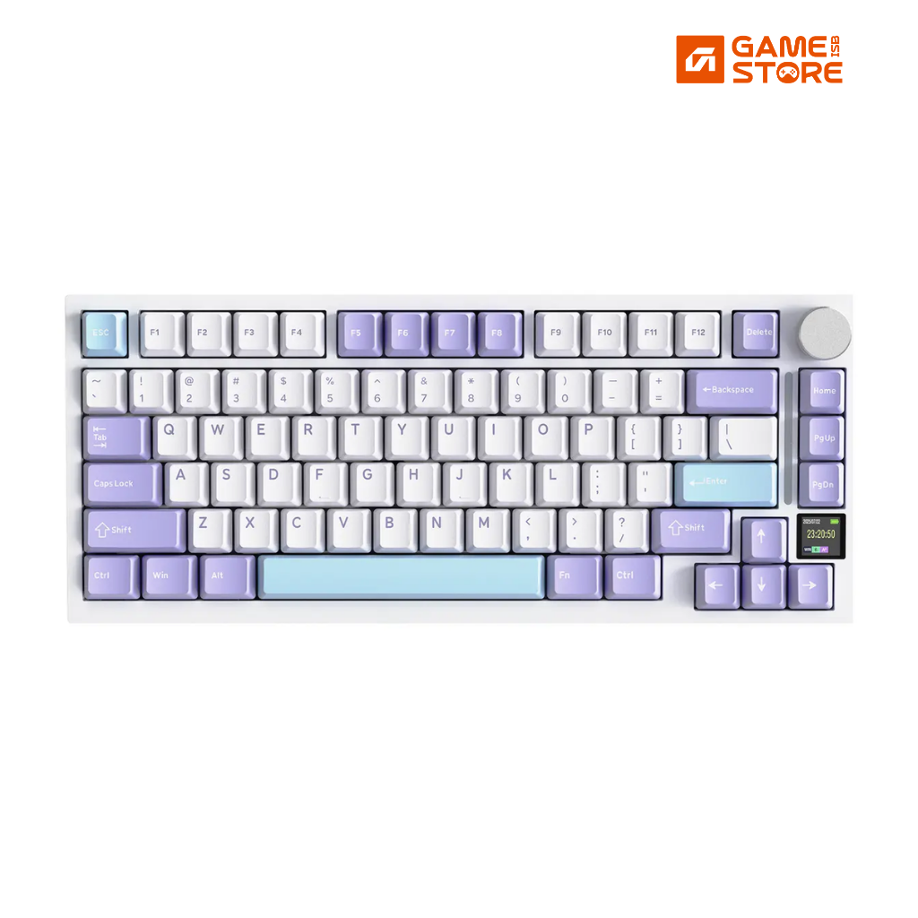 ATTACK SHARK X820 Ultra Mechanical Keyboard 75% Tri-Mode Starlight White