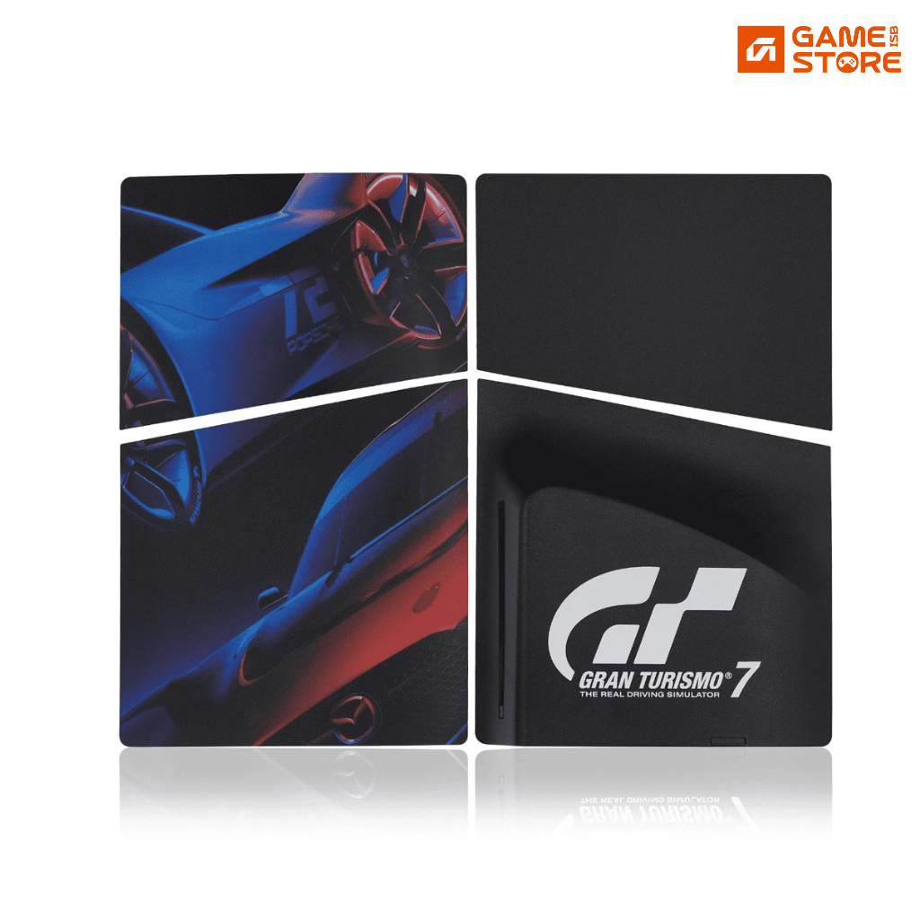 Gran Turismo 7 themed faceplate covers for PS5 Slim disc edition