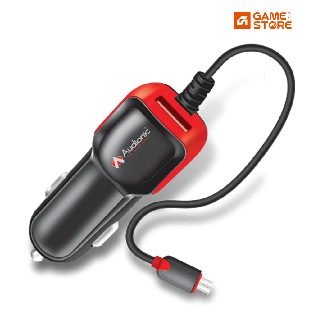 Audionic S-200 Car Charger with Cable front view