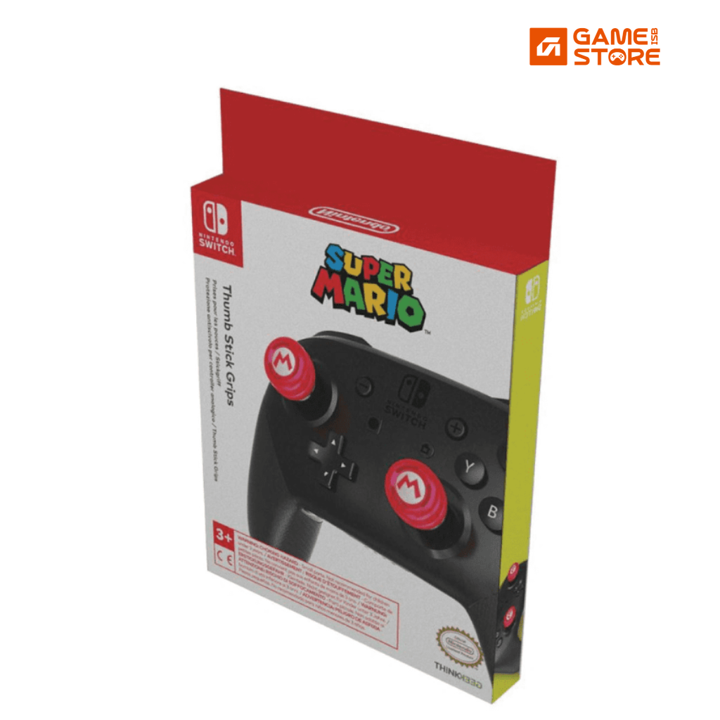 Super Mario Thumb Stick Grips Nintendo Switch Joy-Con front view