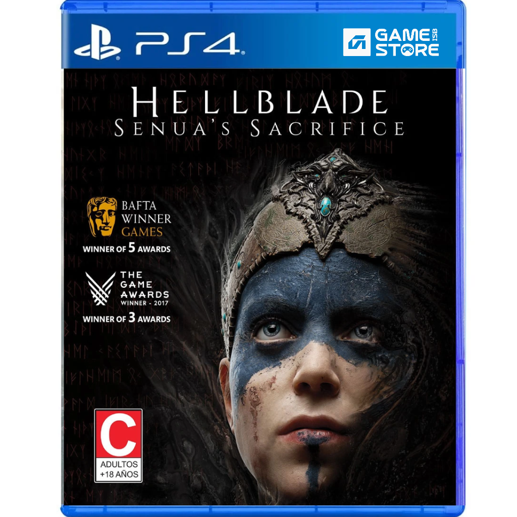 Hellblade Senua's Sacrifice PS4 game cover front