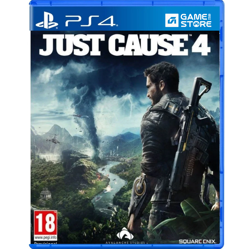 Just Cause 4 PS4 game cover front Rico Rodriguez