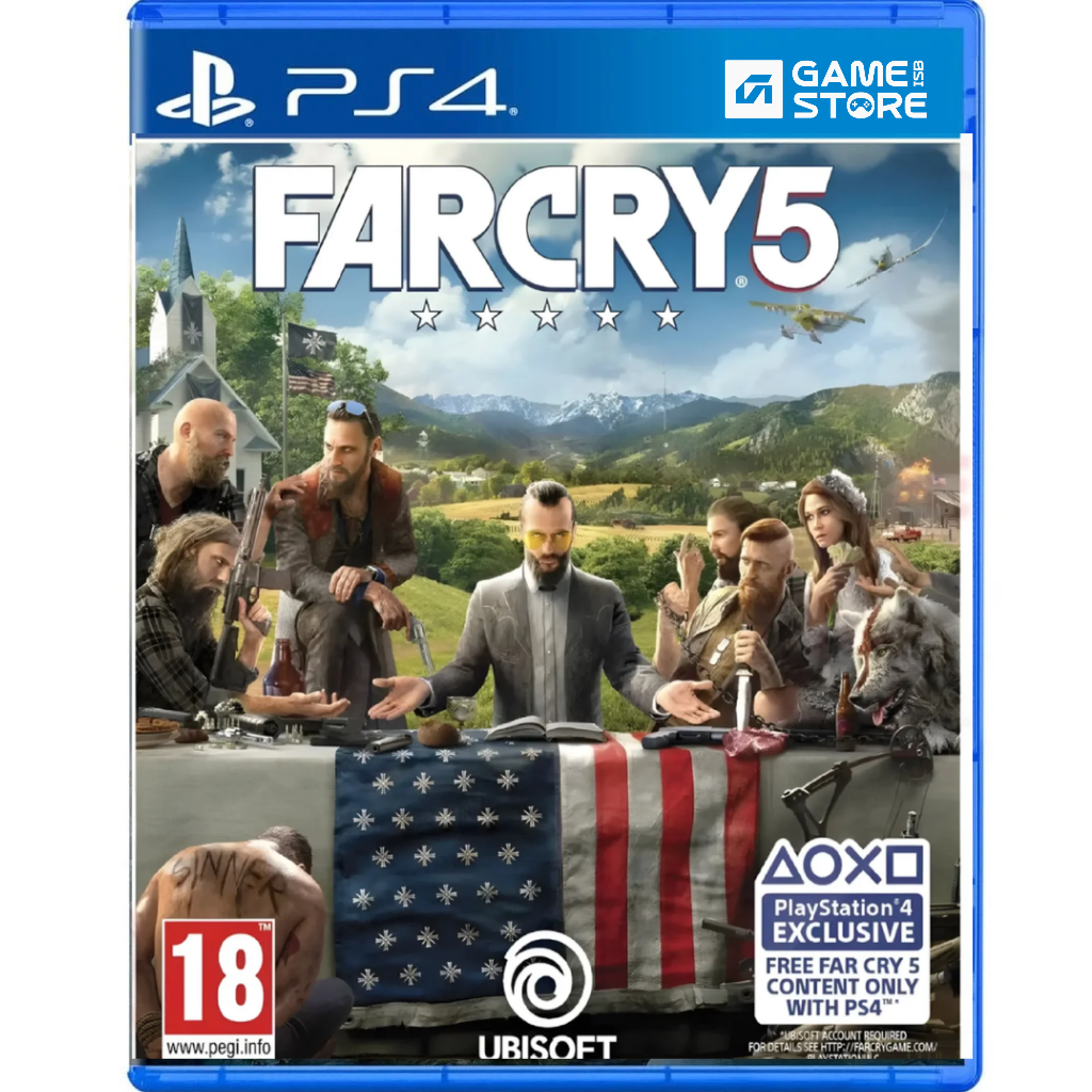 Far Cry 5 PS4 game cover front Montana