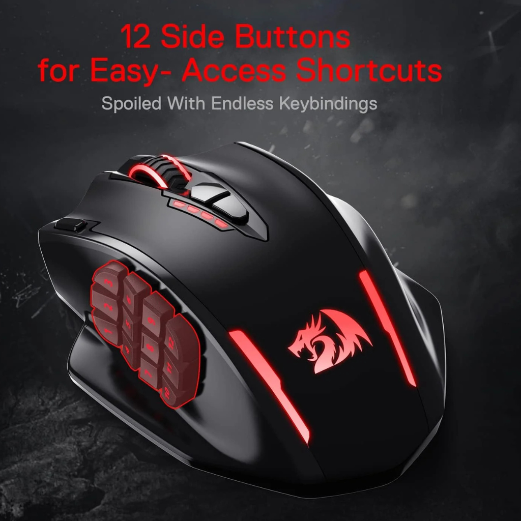 Redragon M913 Impact Elite Wireless Gaming Mouse (Black)