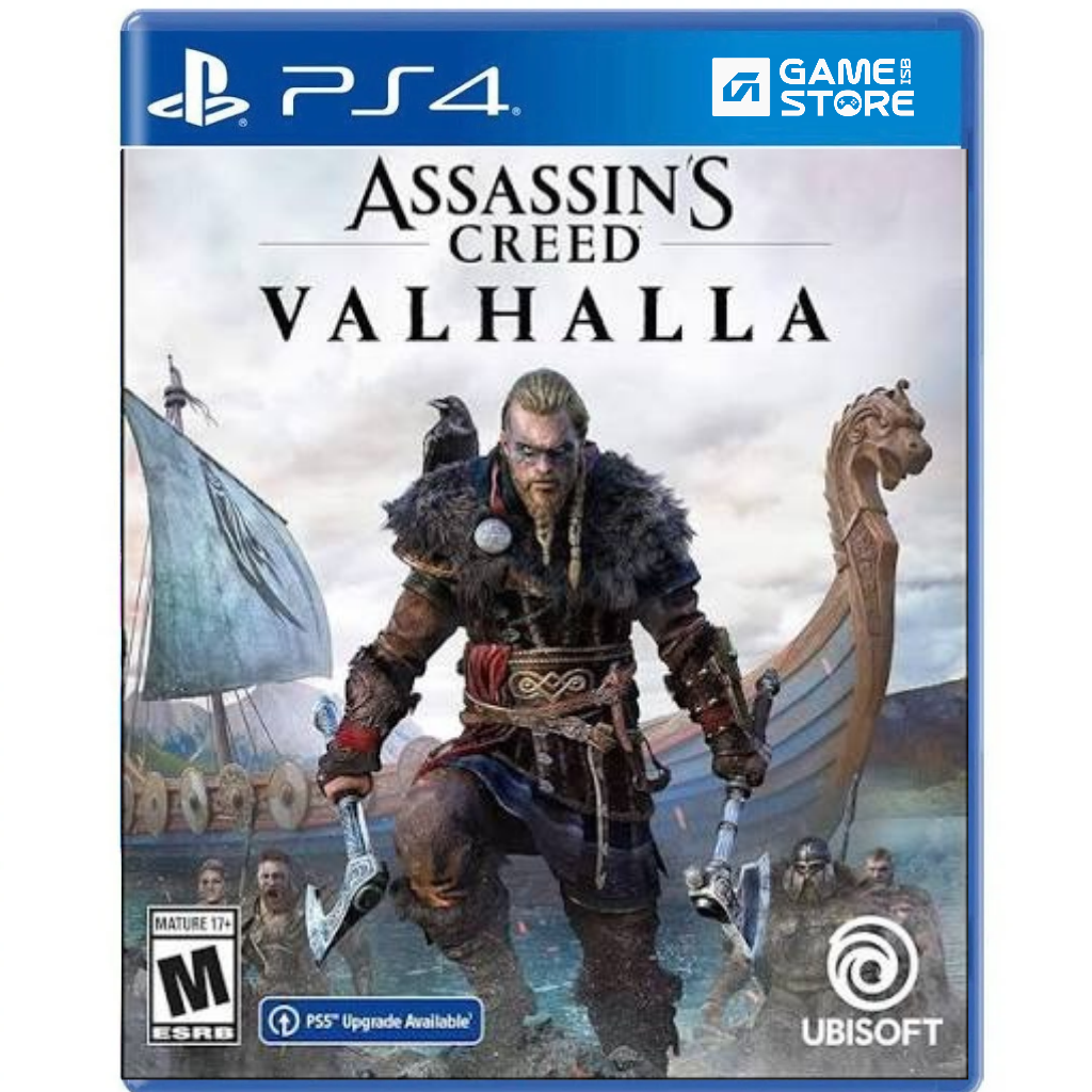 Assassin's Creed Valhalla PS4 used game cover front Viking