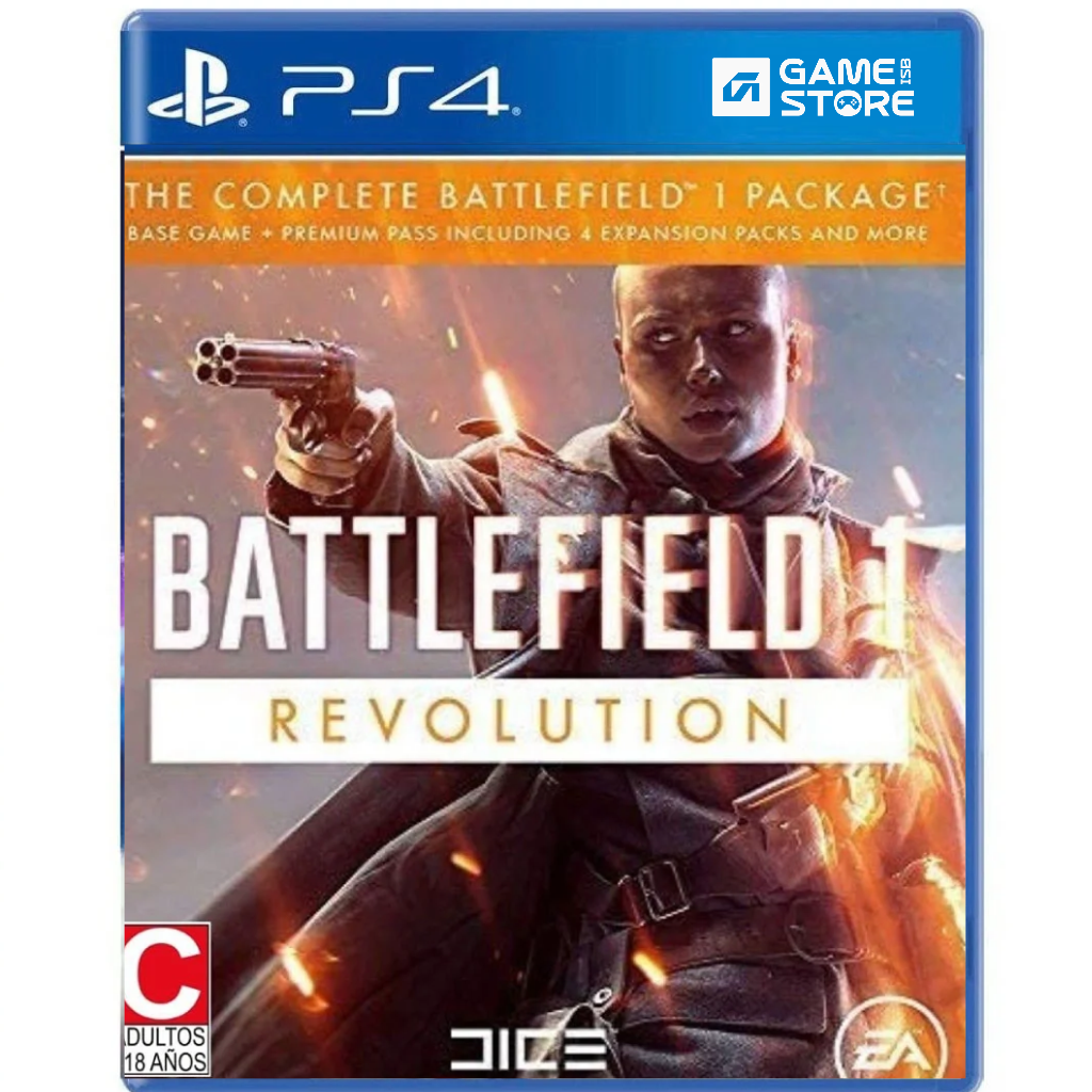 BF1 Revolution PS4 pre-owned disc case WWI