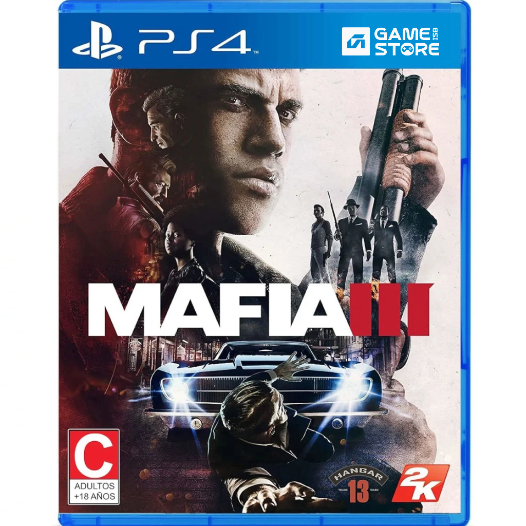 Mafia III PS4 used game cover front Lincoln Clay