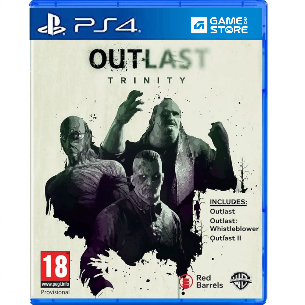 Outlast Trinity PS4 used game cover front horror