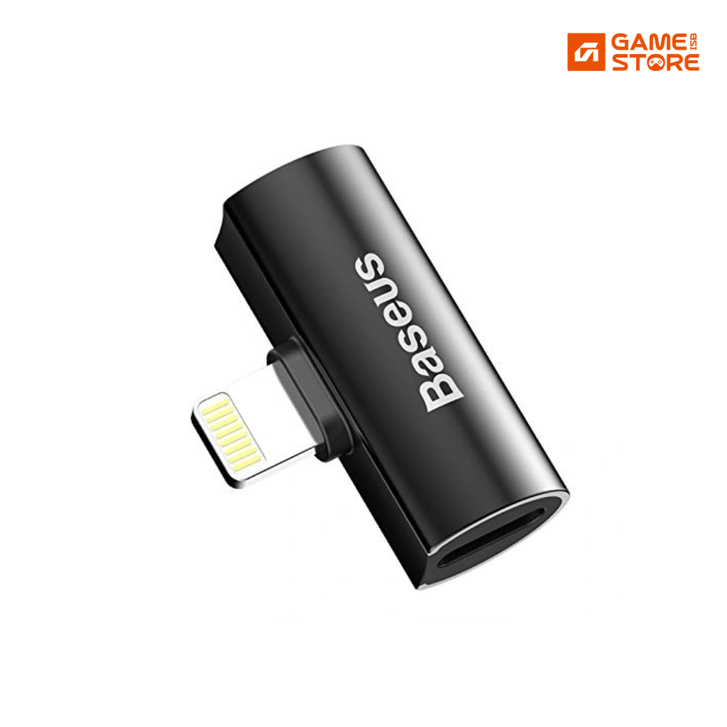 Baseus L46 Lightning male to dual Lightning female audio converter, iPhone audio adapter