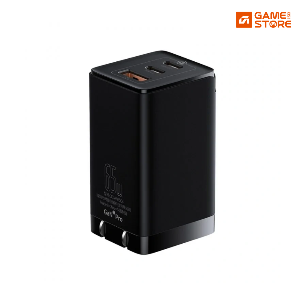 Baseus GaN3 Pro 65W fast charger 2C+U, GaN laptop charger for Pakistan