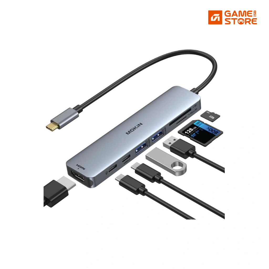 MOKiN 7-in-1 USB C Hub HDMI adapter for MacBook Pro Air