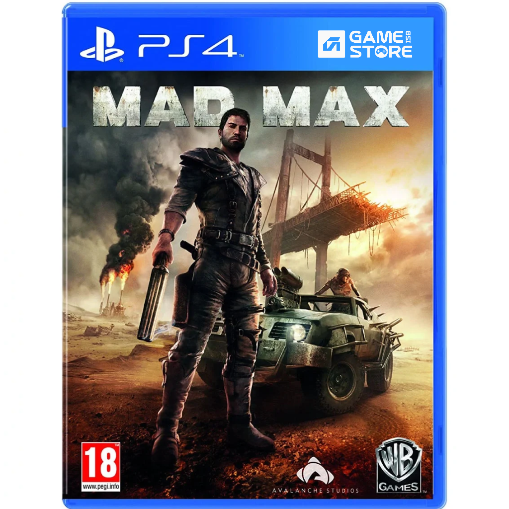 1. Mad Max PS4 used game case front cover
